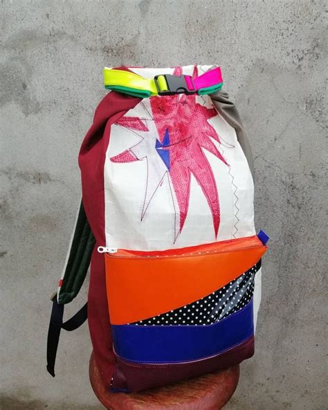 bags made of sails|backpack made from recycled sails.